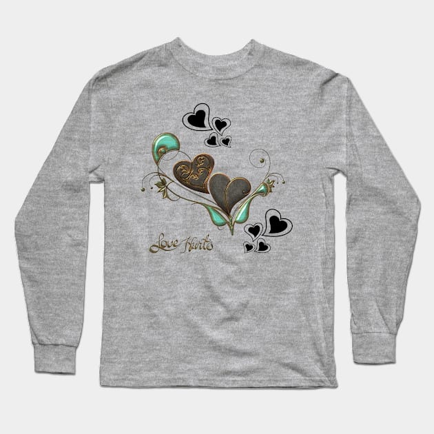 Wonderful hearts Long Sleeve T-Shirt by Nicky2342